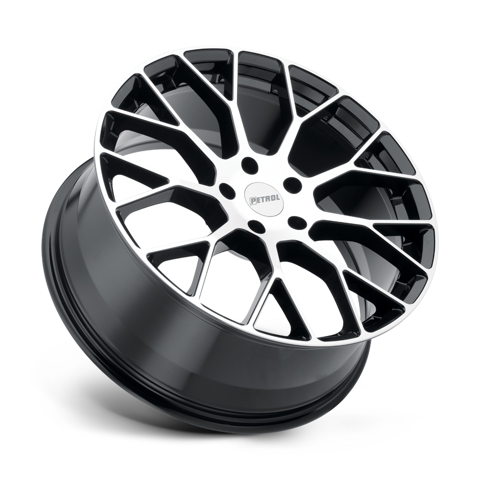 Petrol P2B 15x7 Gloss Black w/Machined Cut Face 40mm ET 72.1mm CB 4x100