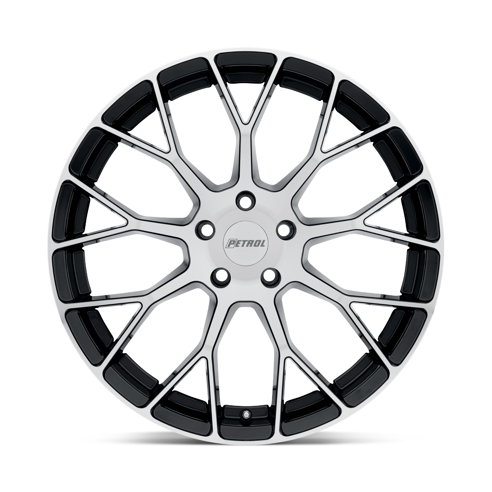 Petrol P2B 15x7 Gloss Black w/Machined Cut Face 40mm ET 72.1mm CB 4x100