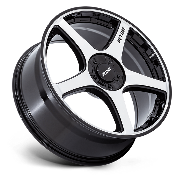 Petrol PE003 P2E 20x8.5 Gloss Black w/Machined Face 40mm ET 72.56mm CB 5x110/5x115