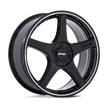 Petrol PE003 P2E 17x8 Gloss Black w/Machined Lip 40mm ET 72.56mm CB 5x108/5x114.3