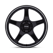 Petrol PE003 P2E 17x8 Gloss Black w/Machined Lip 40mm ET 72.56mm CB 5x108/5x114.3