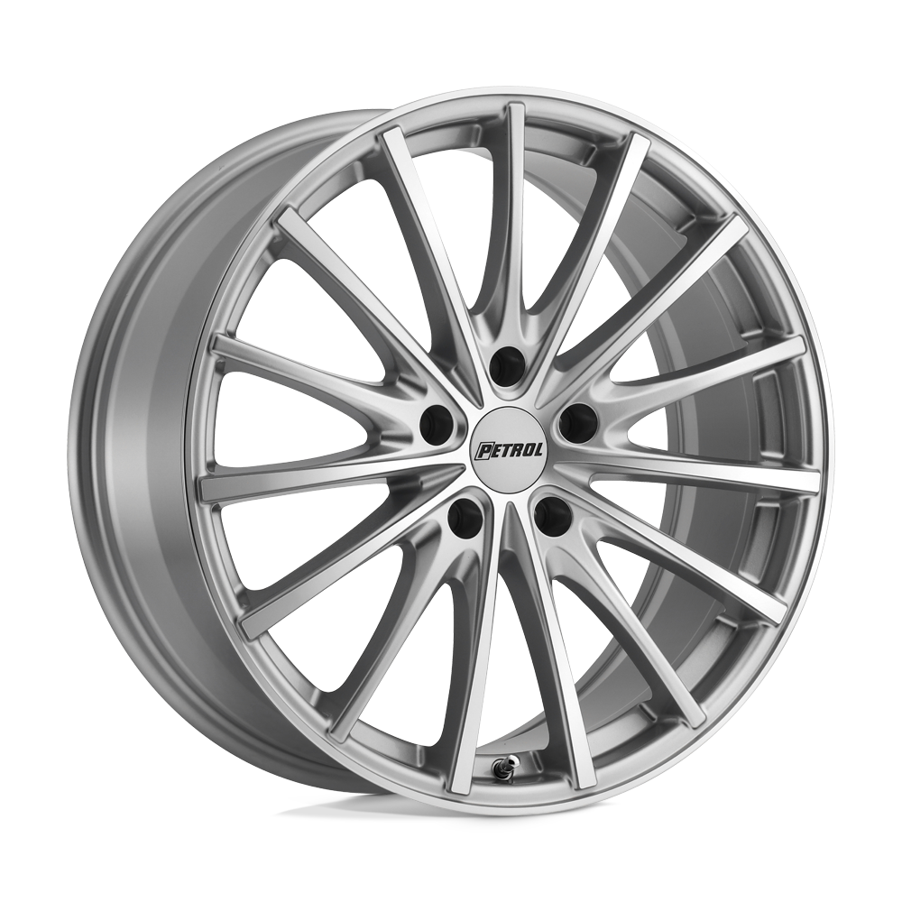 Petrol P3A 17x8 Silver w/Machined Cut Face 32mm ET 72.1mm CB 5x112
