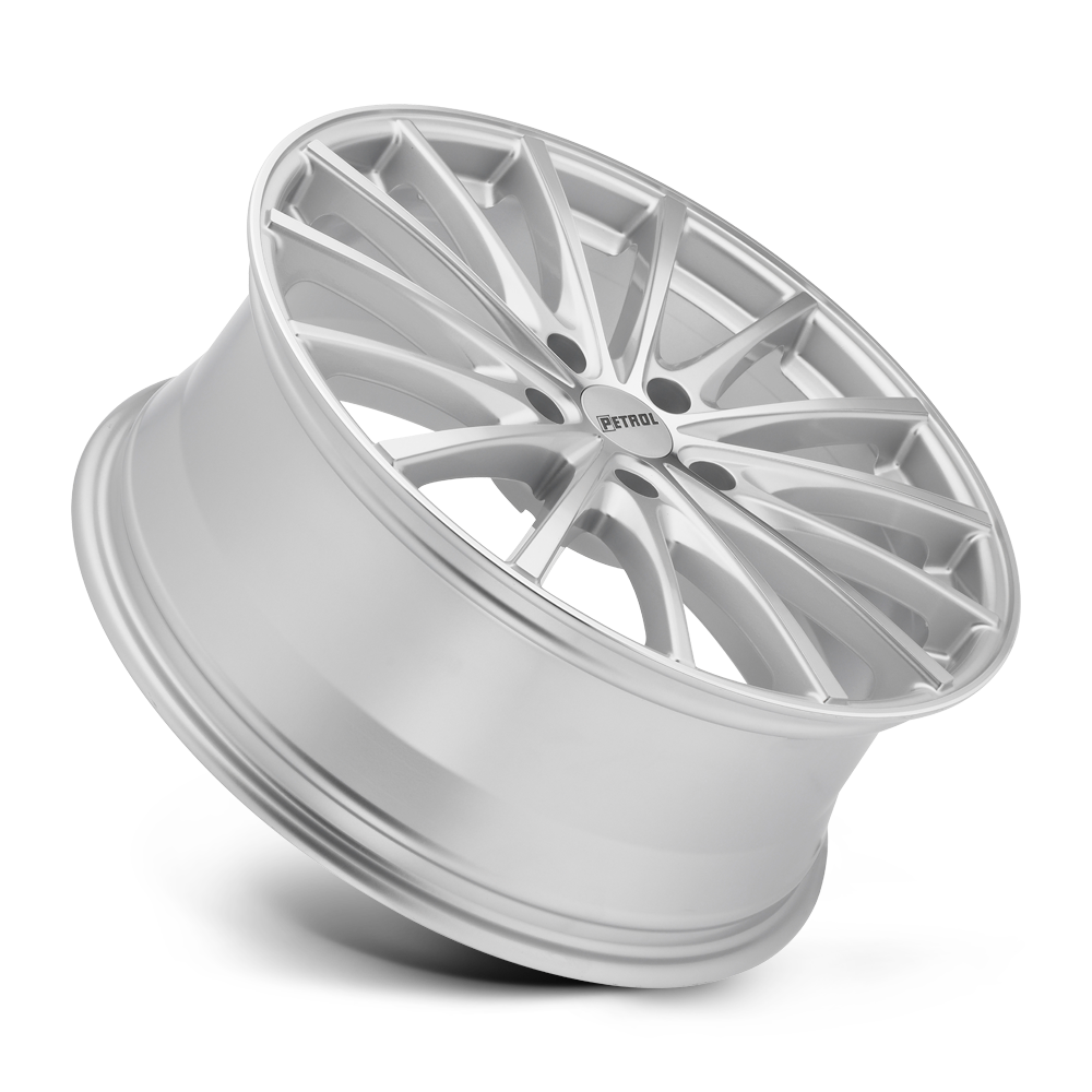 Petrol P3A 17x8 Silver w/Machined Cut Face 32mm ET 72.1mm CB 5x112