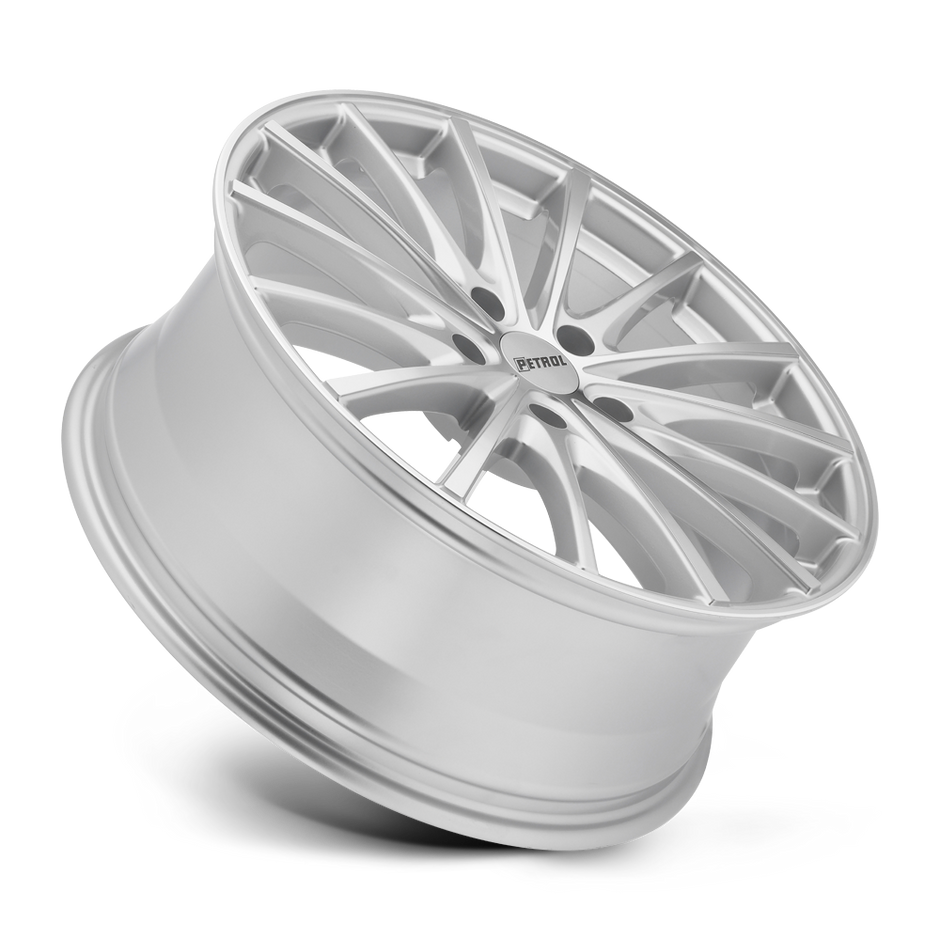 Petrol P3A 17x8 Silver w/Machined Cut Face 32mm ET 72.1mm CB 5x112