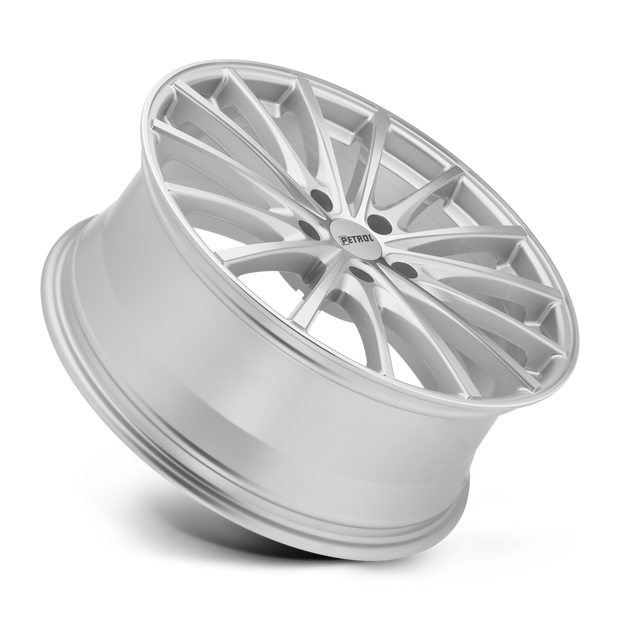 Petrol P3A 17x8 Silver w/Machined Cut Face 32mm ET 72.1mm CB 5x112