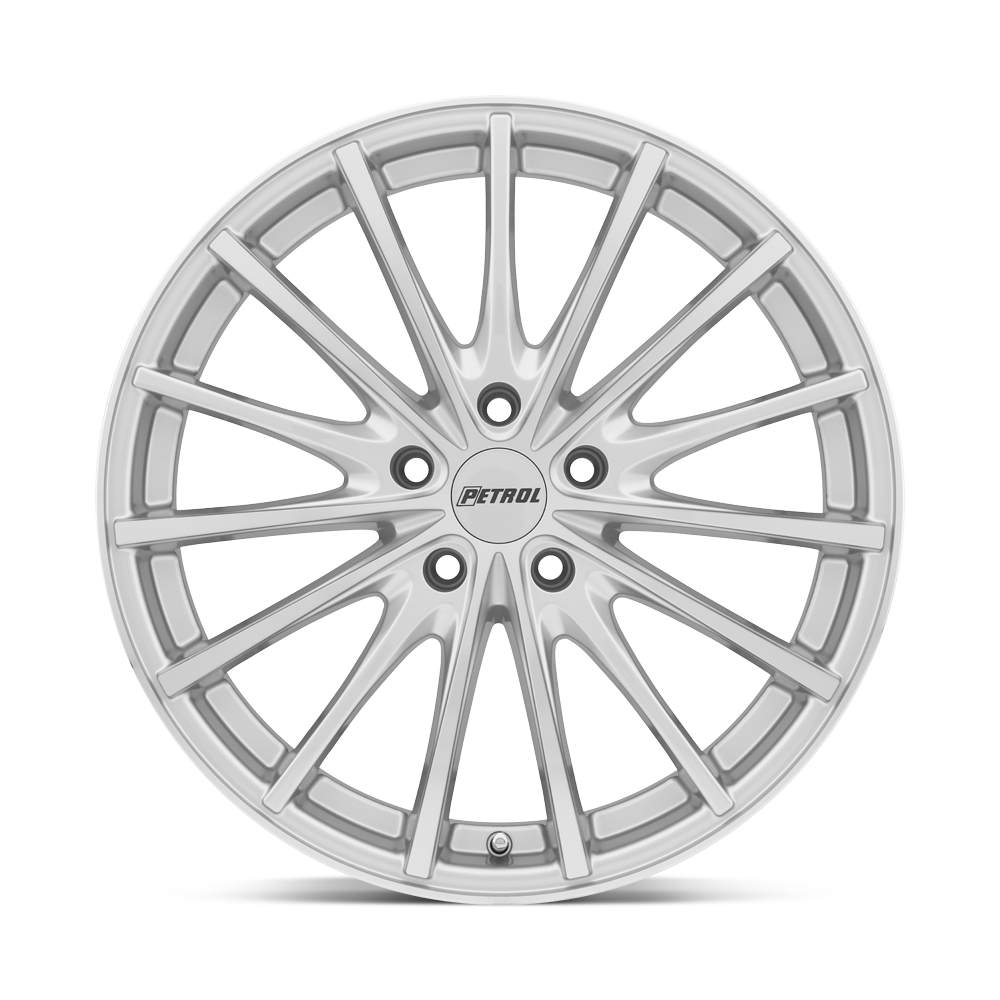 Petrol P3A 17x8 Silver w/Machined Cut Face 32mm ET 72.1mm CB 5x112