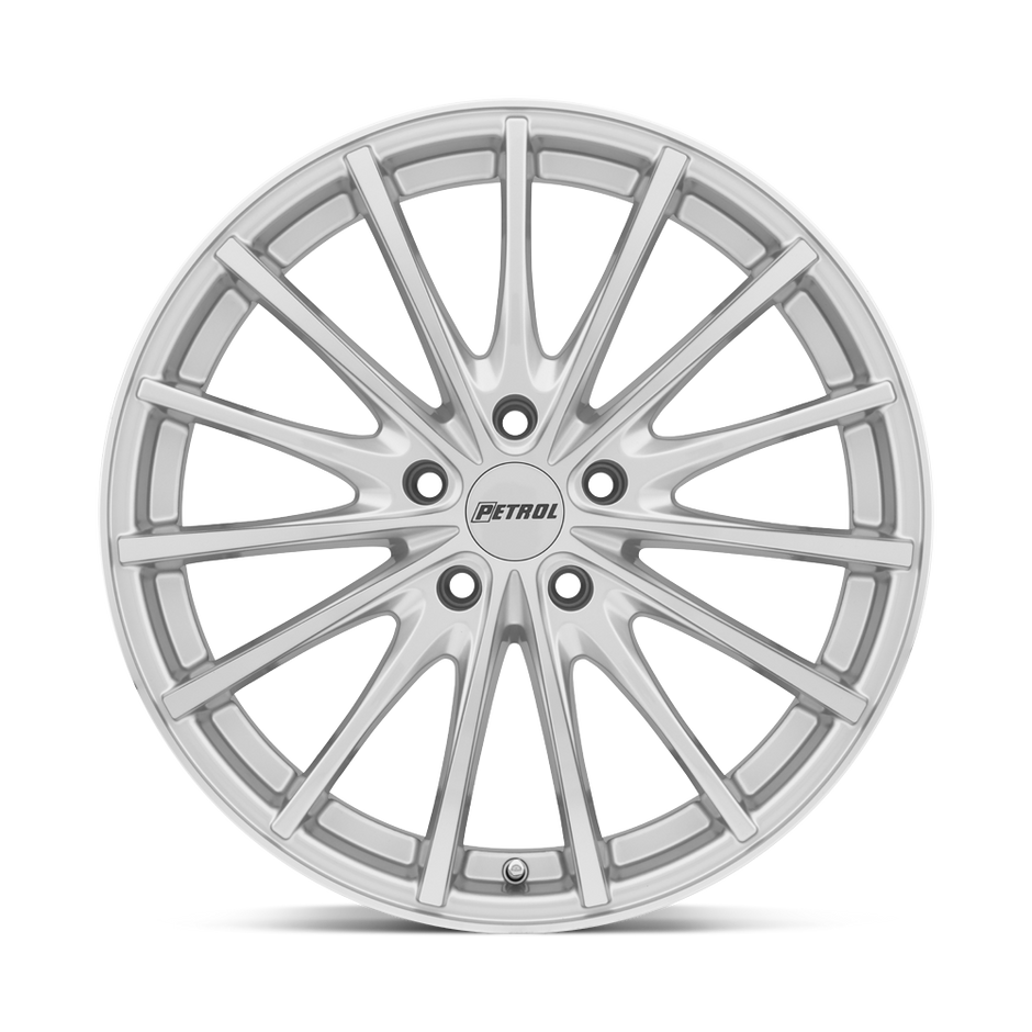Petrol P3A 17x8 Silver w/Machined Cut Face 32mm ET 72.1mm CB 5x112