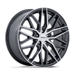 Petrol PE004 P3E 17x8 Gloss Gunmetal Brushed w/Machined Face 40mm ET 72.56mm CB 5x114.3