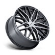 Petrol PE004 P3E 17x8 Gloss Gunmetal Brushed w/Machined Face 40mm ET 72.56mm CB 5x114.3