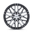 Petrol PE004 P3E 17x8 Gloss Gunmetal Brushed w/Machined Face 40mm ET 72.56mm CB 5x114.3
