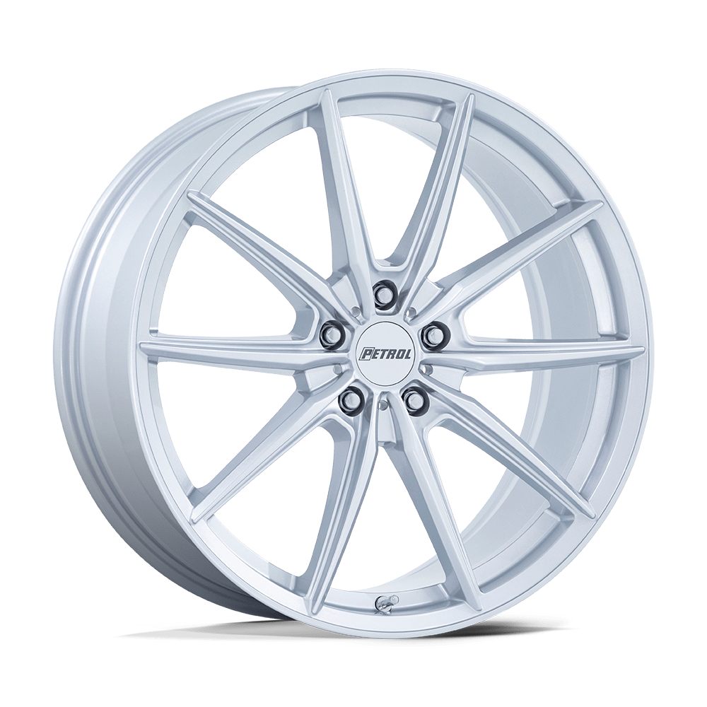 Petrol P4B 20x8.5 Gloss Silver 40mm ET 76.1mm CB 5x114.3