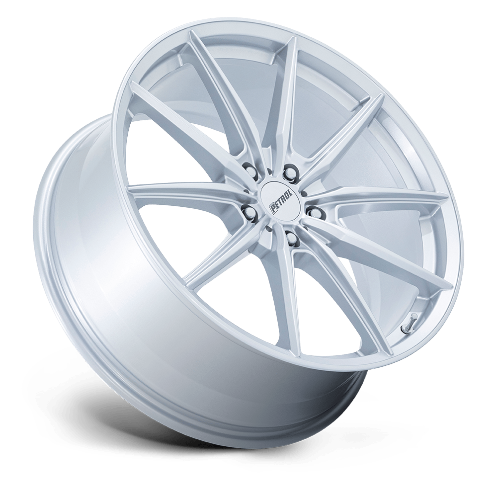 Petrol P4B 20x8.5 Gloss Silver 40mm ET 76.1mm CB 5x114.3