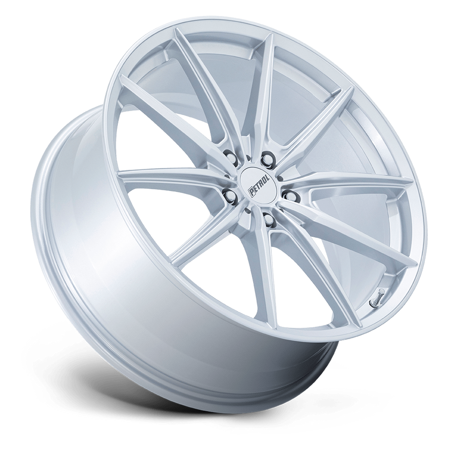 Petrol P4B 20x8.5 Gloss Silver 40mm ET 76.1mm CB 5x114.3