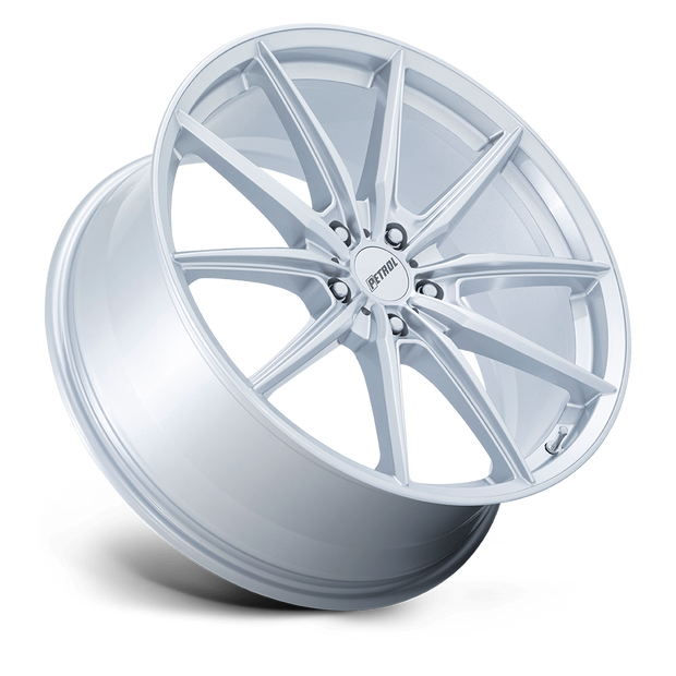 Petrol P4B 20x8.5 Gloss Silver 40mm ET 76.1mm CB 5x114.3