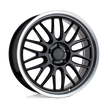 Petrol P4C 16x7 Gloss Black w/Machined Cut Lip 40mm ET 72.1mm CB 4x100