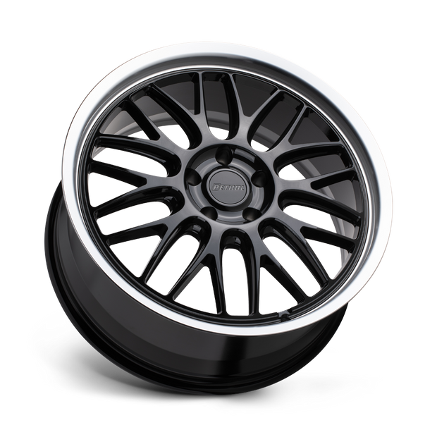 Petrol P4C 16x7 Gloss Black w/Machined Cut Lip 40mm ET 72.1mm CB 4x100