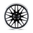 Petrol P4C 16x7 Gloss Black w/Machined Cut Lip 40mm ET 72.1mm CB 4x100
