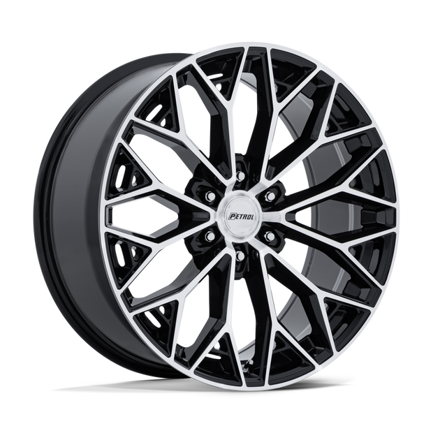 Petrol PE006 P5E 22x9.5 Gloss Black w/Machined Face 25mm ET 106.1mm CB 6x139.7