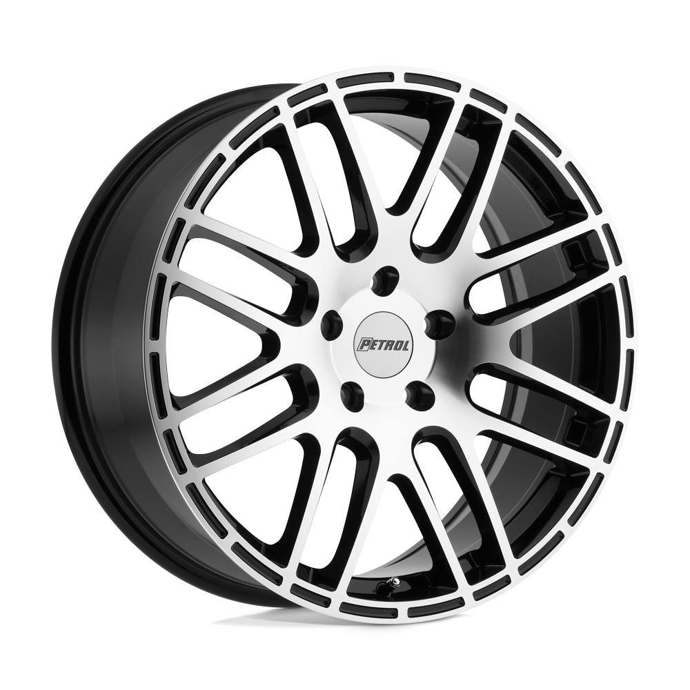 Petrol P6A 17x7.5 Gloss Black w/Machined Cut Face 32mm ET 72.1mm CB 5x112