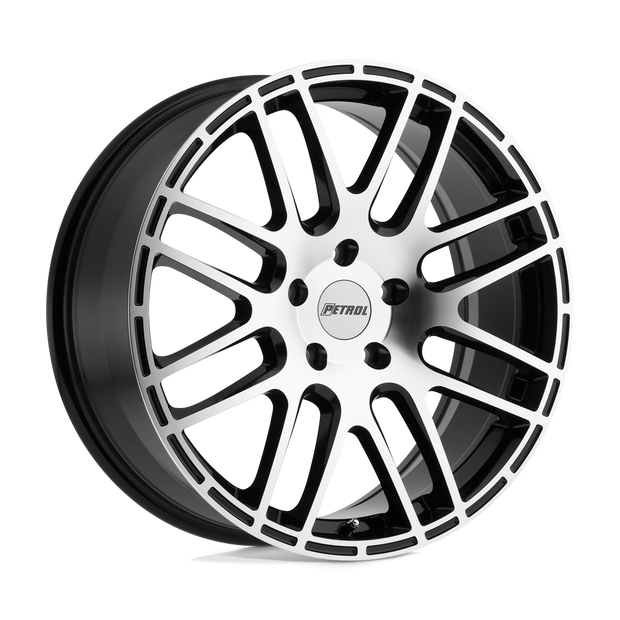 Petrol P6A 17x7.5 Gloss Black w/Machined Cut Face 32mm ET 72.1mm CB 5x112