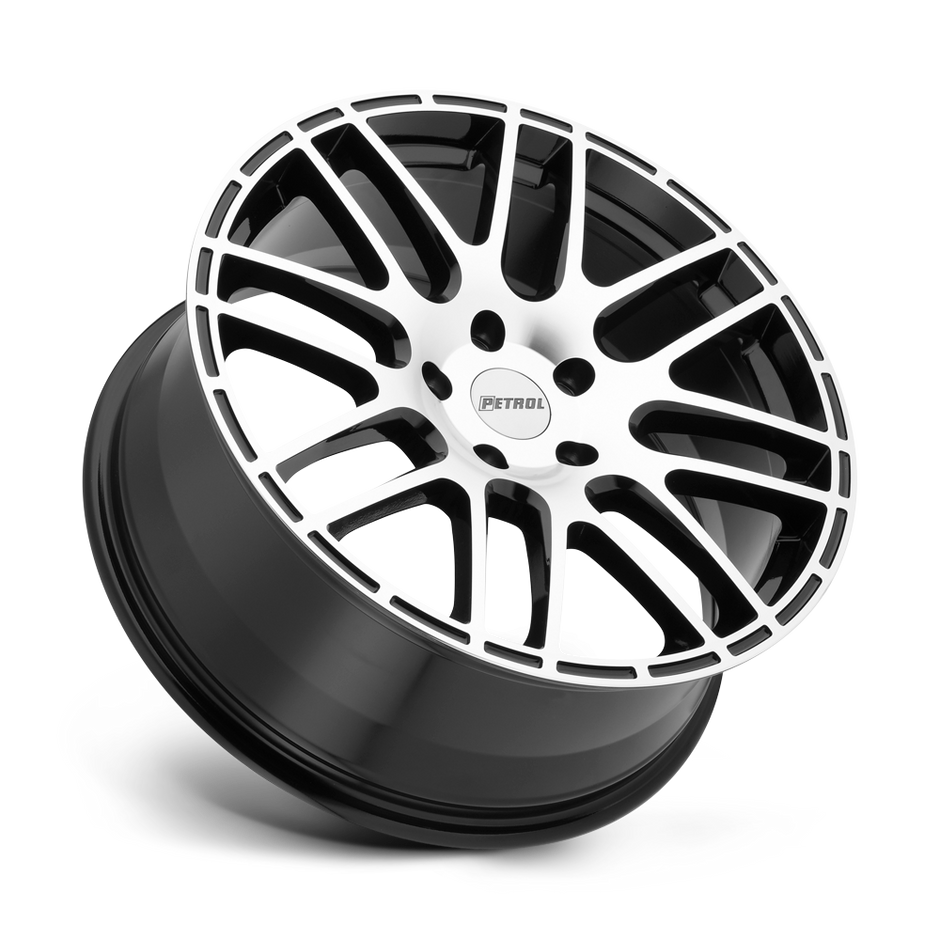Petrol P6A 17x7.5 Gloss Black w/Machined Cut Face 32mm ET 72.1mm CB 5x112