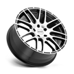 Petrol P6A 17x7.5 Gloss Black w/Machined Cut Face 32mm ET 72.1mm CB 5x112