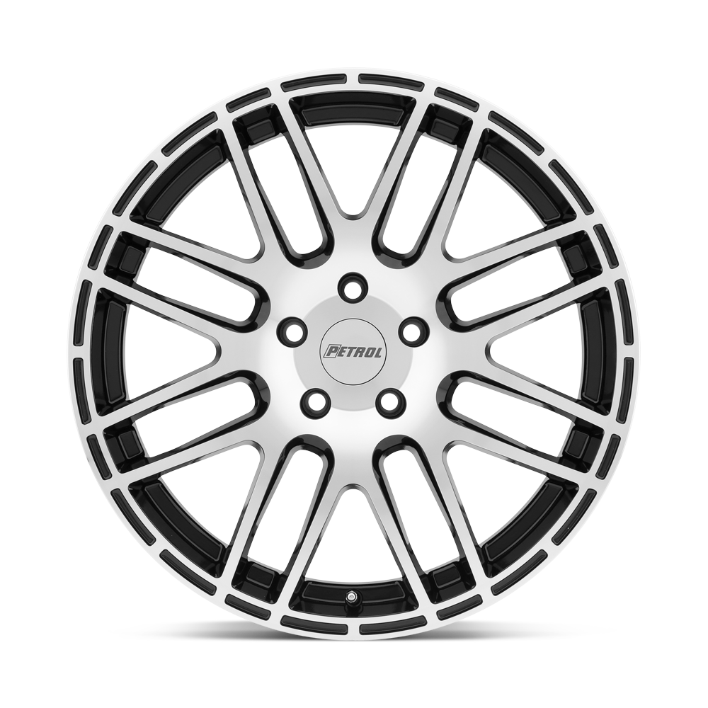 Petrol P6A 17x7.5 Gloss Black w/Machined Cut Face 32mm ET 72.1mm CB 5x112