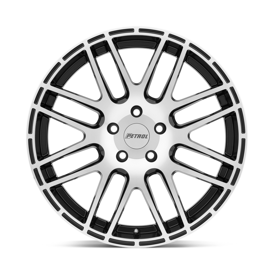 Petrol P6A 17x7.5 Gloss Black w/Machined Cut Face 32mm ET 72.1mm CB 5x112