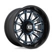 XD Wheels XD865 Phoenix 20x9 Metallic Blue Milled w/Black Lip wheel