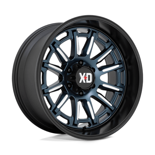 XD Wheels XD865 Phoenix 20x10 Metallic Blue Milled w/Black Lip -18mm ET 106.1mm CB 6x139.7 wheel