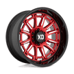 XD Wheels XD865 Phoenix 20x9 Candy Red Milled w/Black Lip wheel
