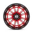 XD Wheels XD865 Phoenix 20x9 Candy Red Milled w/Black Lip wheel
