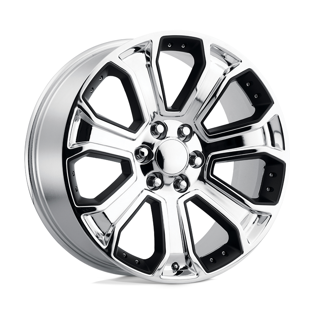Performance Replicas PR113 20x9 Chrome w/Matte Black Accents 24mm ET 78.1mm CB 6x139.7
