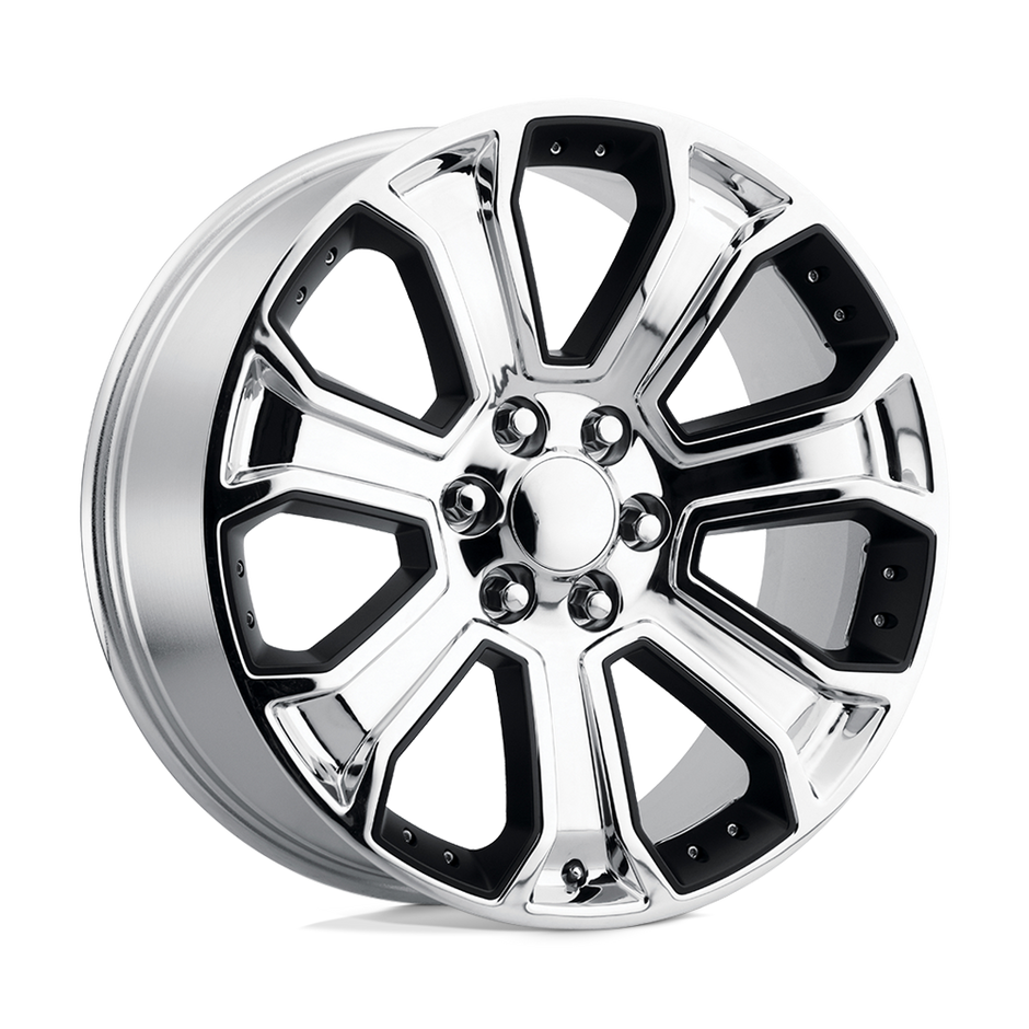 Performance Replicas PR113 20x9 Chrome w/Matte Black Accents 24mm ET 78.1mm CB 6x139.7