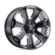 Performance Replicas PR113 22x9 Gloss Black w/Chrome Accents 24mm ET 78.1mm CB 6x139.7
