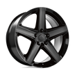 Performance Replicas PR129 20x10 Gloss Black 50mm ET 71.5mm CB 5x127