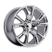 Performance Replicas PR137 20x10 Chrome 50mm ET 71.5mm CB 5x127