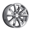 Performance Replicas PR168 22x9 Hyper Silver w/Chrome Accents 24mm ET 78.1mm CB 6x139.7