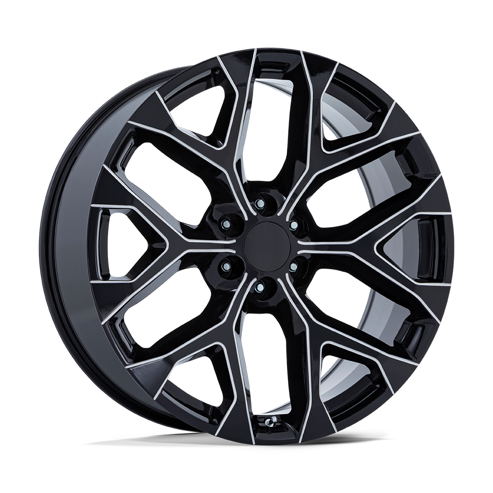 Performance Replicas PR177 22x9 Gloss Black Milled 24mm ET 78.1mm CB 6x139.7