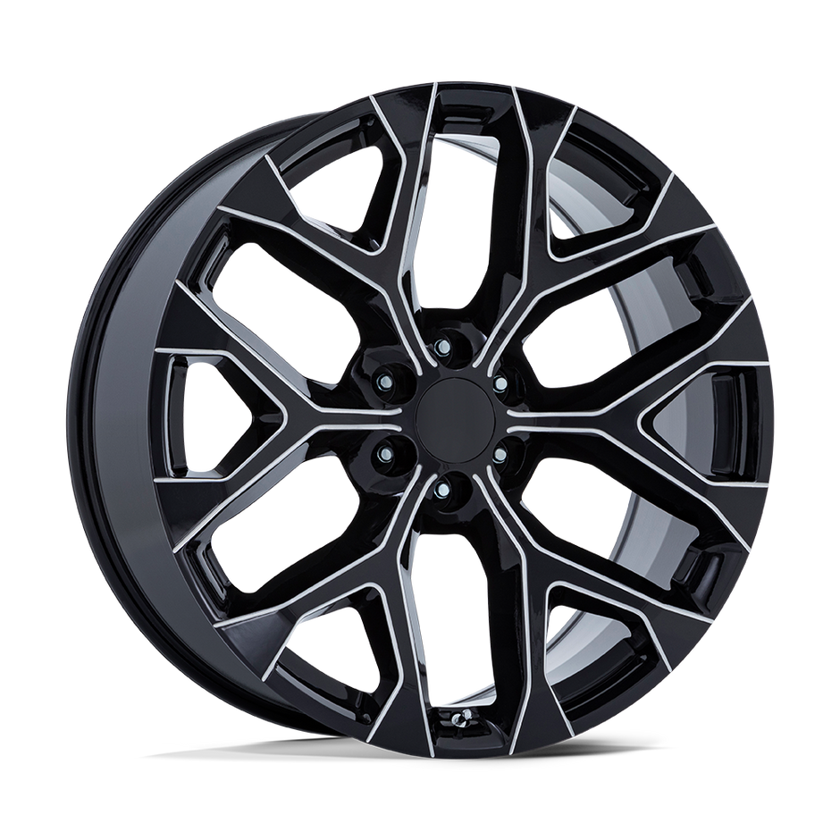 Performance Replicas PR177 22x9 Gloss Black Milled 24mm ET 78.1mm CB 6x139.7