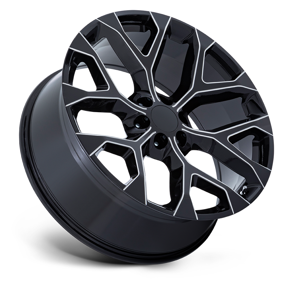 Performance Replicas PR177 22x9 Gloss Black Milled 24mm ET 78.1mm CB 6x139.7