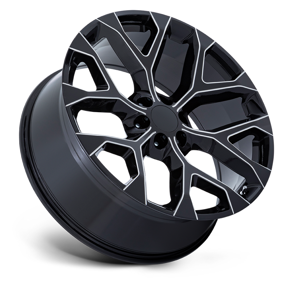 Performance Replicas PR177 22x9 Gloss Black Milled 24mm ET 78.1mm CB 6x139.7