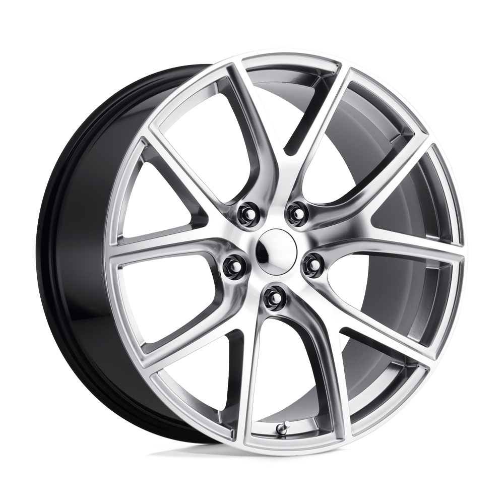 Performance Replicas PR181 20x10 Hyper Silver Machined 50mm ET 71.5mm CB 5x127