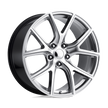 Performance Replicas PR181 20x10 Hyper Silver Machined 50mm ET 71.5mm CB 5x127