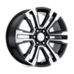 Performance Replicas PR182 22x9 Gloss Black Machined 24mm ET 78.1mm CB 6x139.7