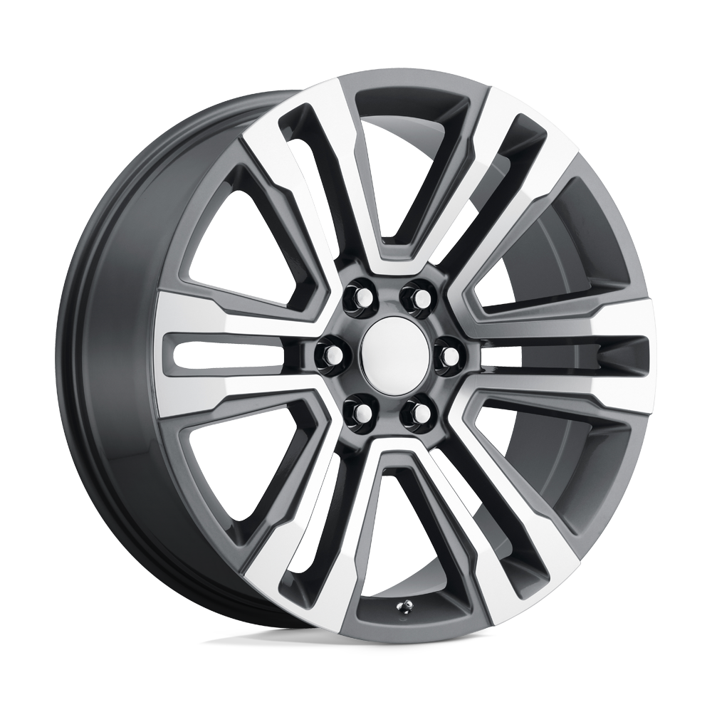 Performance Replicas PR182 22x9 Gunmetal Machined 24mm ET 78.1mm CB 6x139.7