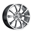 Performance Replicas PR184 20x10 Hyper Silver Dark 50mm ET 71.5mm CB 5x127