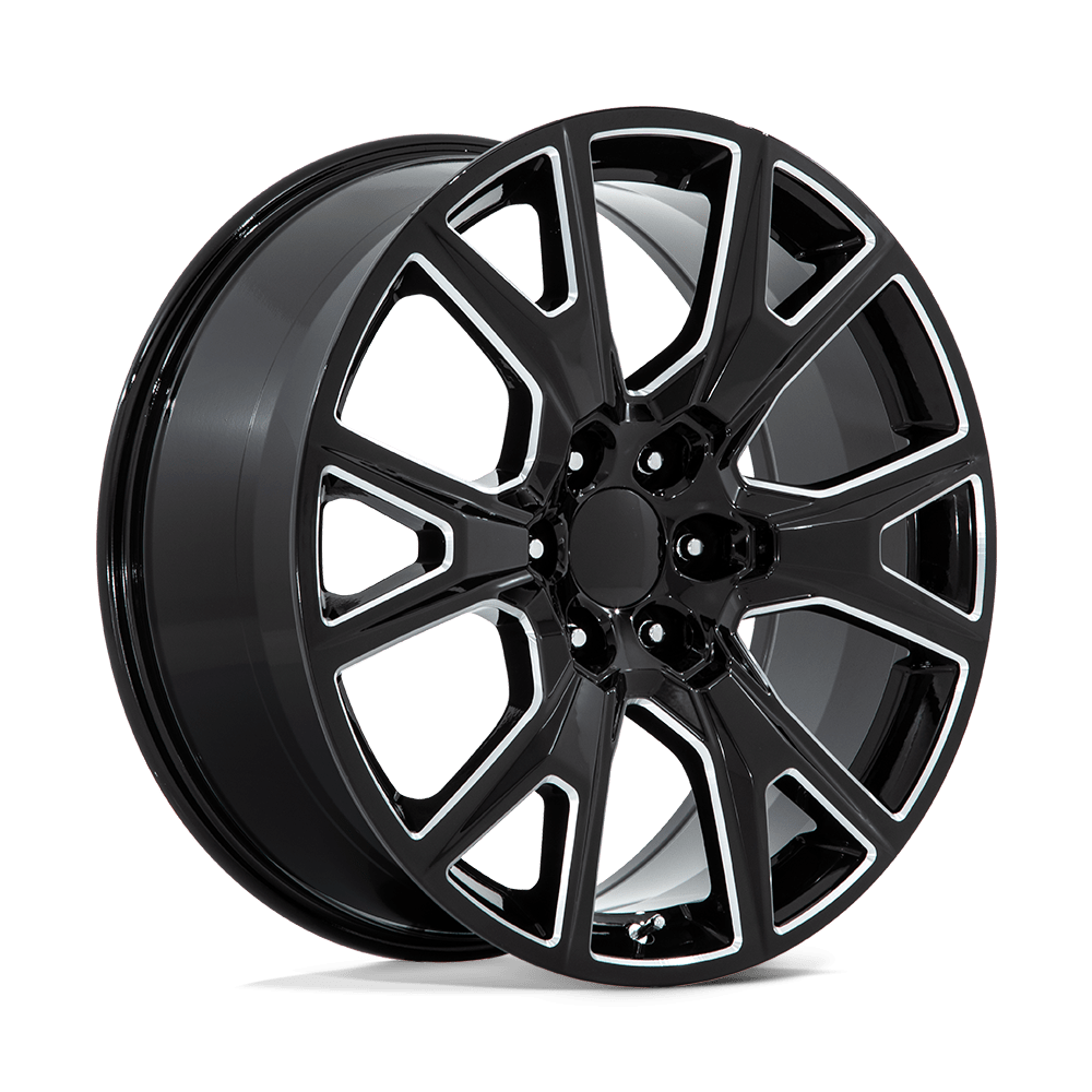 Performance Replicas PR199 22x9 Gloss Black Milled 28mm ET 78.1mm CB 6x139.7
