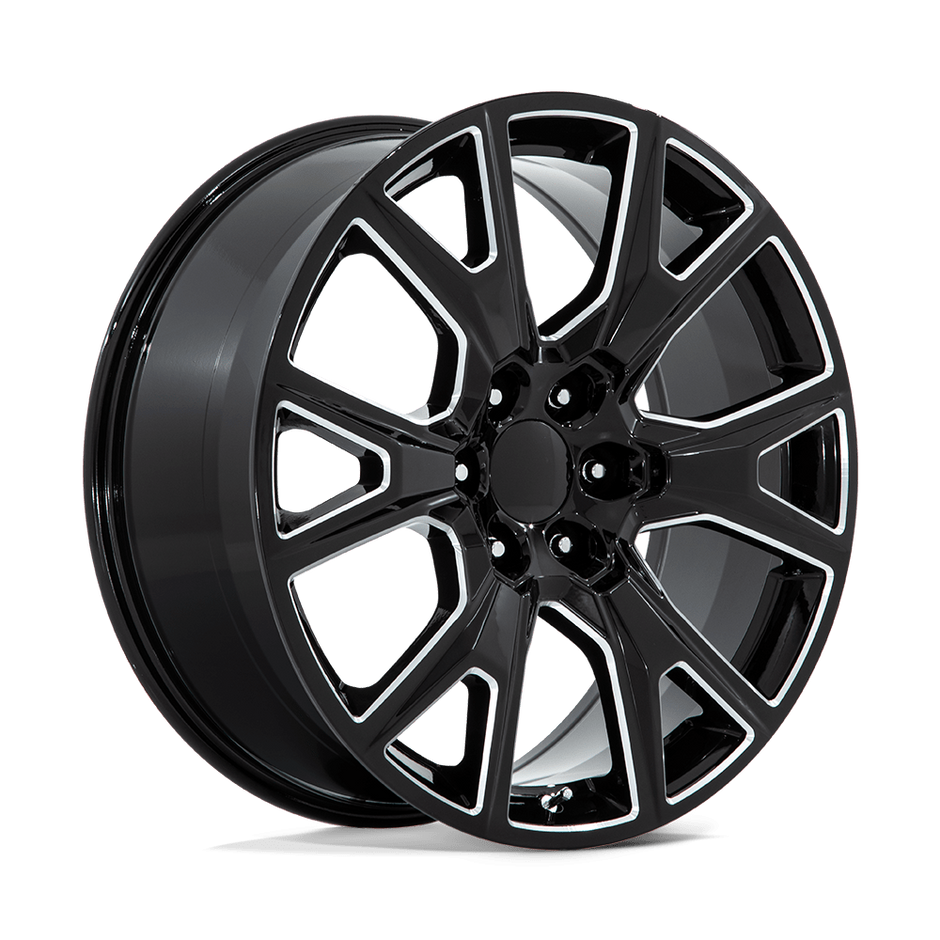 Performance Replicas PR199 22x9 Gloss Black Milled 28mm ET 78.1mm CB 6x139.7