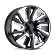 Performance Replicas PR202 22x9 Gloss Black w/Chrome Accents 28mm ET 78.1mm CB 6x139.7